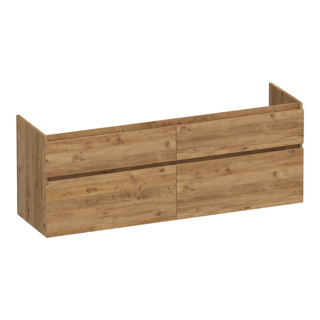 BRAUER Delight onderkast 160 met 4 softclose lades greeploos en 2 sifon uitsparingen Chateau OK-DL160CH