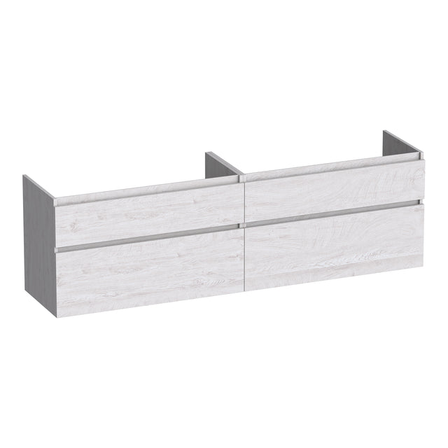 BRAUER Delight onderkast 160 met 4 softclose lades greeploos en 2 sifon uitsparingen Forest Seashell OK-DL160FS