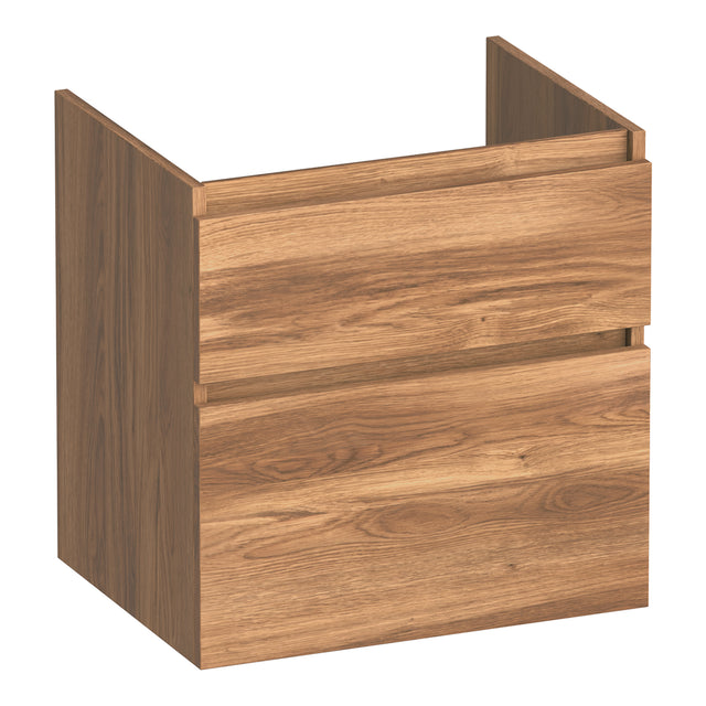 BRAUER Delight onderkast 60 met 2 softclose lades greeploos en 1 sifon uitsparing Honey OK-DL60HO