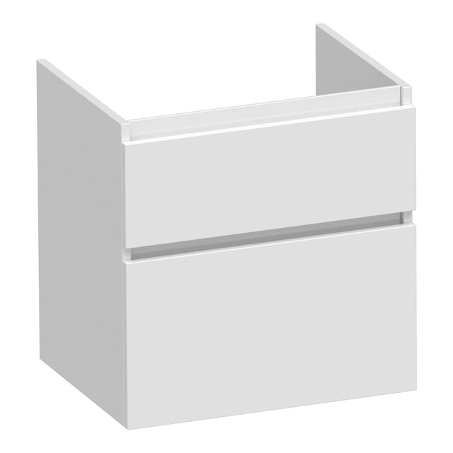 BRAUER Delight onderkast 60 met 2 softclose lades greeploos en 1 sifon uitsparing hoogglans wit OK-DL60HW