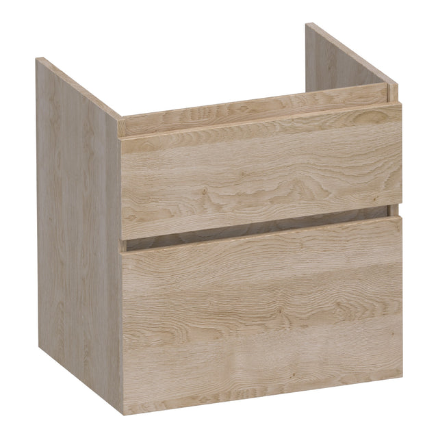 BRAUER Delight onderkast 60 met 2 softclose lades greeploos en 1 sifon uitsparing Sunlit OK-DL60SL