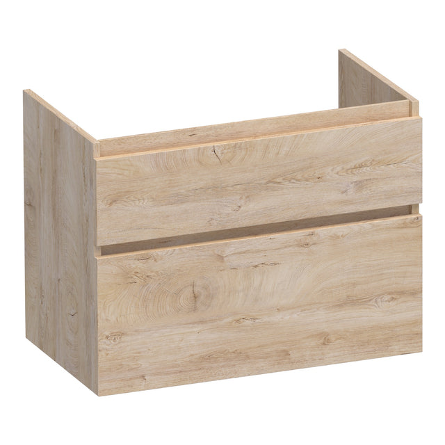 BRAUER Delight onderkast 80 met 2 softclose lades greeploos en 1 sifon uitsparing Forest Wheat OK-DL80FW