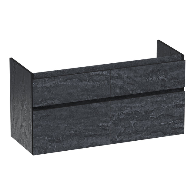 BRAUER Delight Edge onderkast 120 met 4 softclose lades greeploos en 2 sifon uitsparingen Damascus OK-DLE120-4DA