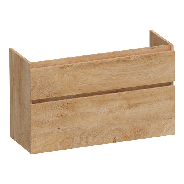 BRAUER Delight onderkast ondiep 100 met 2 softclose lades greeploos en 1 sifon uitsparing Forest Tan OK-DLO100FT