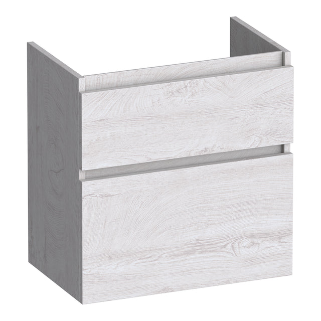 BRAUER Delight onderkast ondiep 60 met 2 softclose lades greeploos en 1 sifon uitsparing Forest Seashell OK-DLO60FS