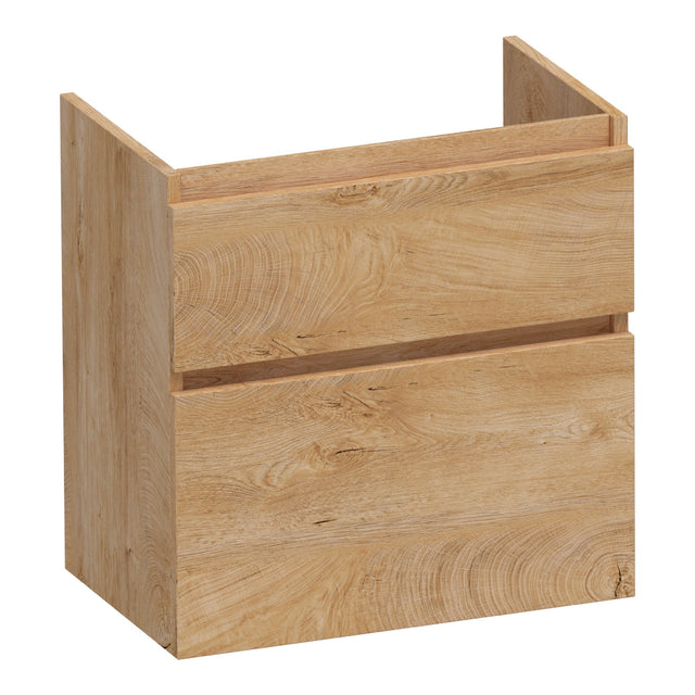 BRAUER Delight onderkast ondiep 60 met 2 softclose lades greeploos en 1 sifon uitsparing Forest Tan OK-DLO60FT