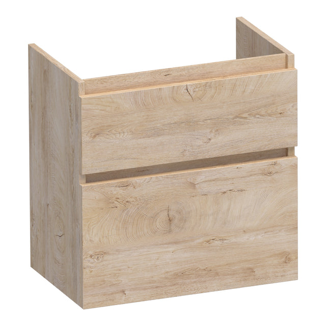 BRAUER Delight onderkast ondiep 60 met 2 softclose lades greeploos en 1 sifon uitsparing Forest Wheat OK-DLO60FW