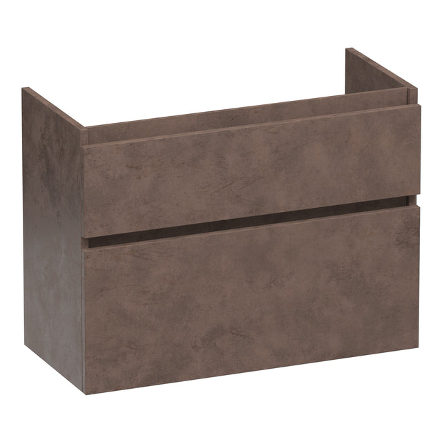 BRAUER Delight onderkast ondiep 80 met 2 softclose lades greeploos en 1 sifon uitsparing Erosion OK-DLO80ER