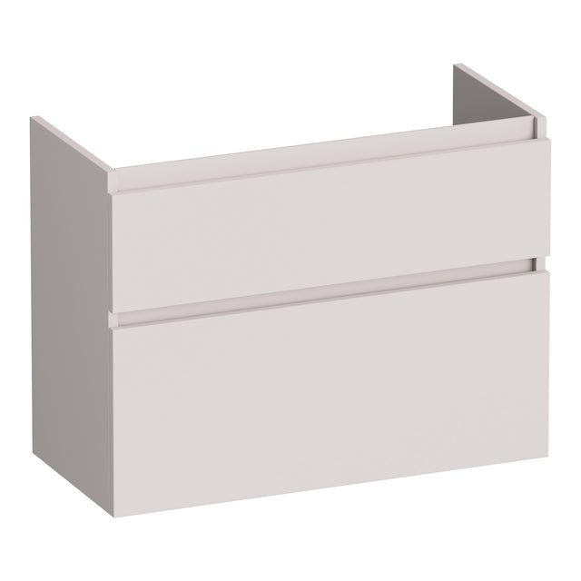 BRAUER Delight onderkast ondiep 80 met 2 softclose lades greeploos en 1 sifon uitsparing mat zand OK-DLO80MS