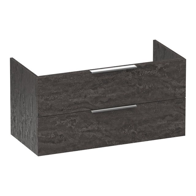 BRAUER Elevate onderkast 100 excl. opleggrepen met 2 softclose lades en 1 sifon uitsparing Damascus OK-EL100DA