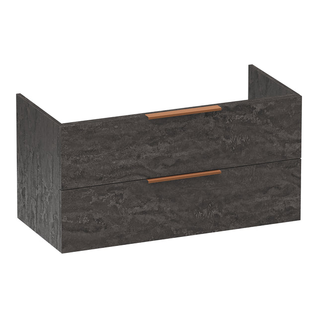 BRAUER Elevate onderkast 100 excl. opleggrepen met 2 softclose lades en 1 sifon uitsparing Damascus OK-EL100DA