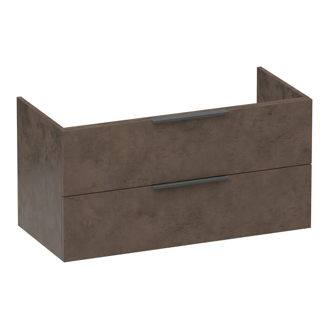 BRAUER Elevate onderkast 100 excl. opleggrepen met 2 softclose lades en 1 sifon uitsparing Erosion OK-EL100ER