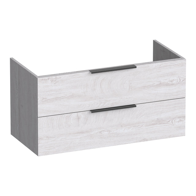 BRAUER Elevate onderkast 100 excl. opleggrepen met 2 softclose lades en 1 sifon uitsparing Forest Seashell OK-EL100FS