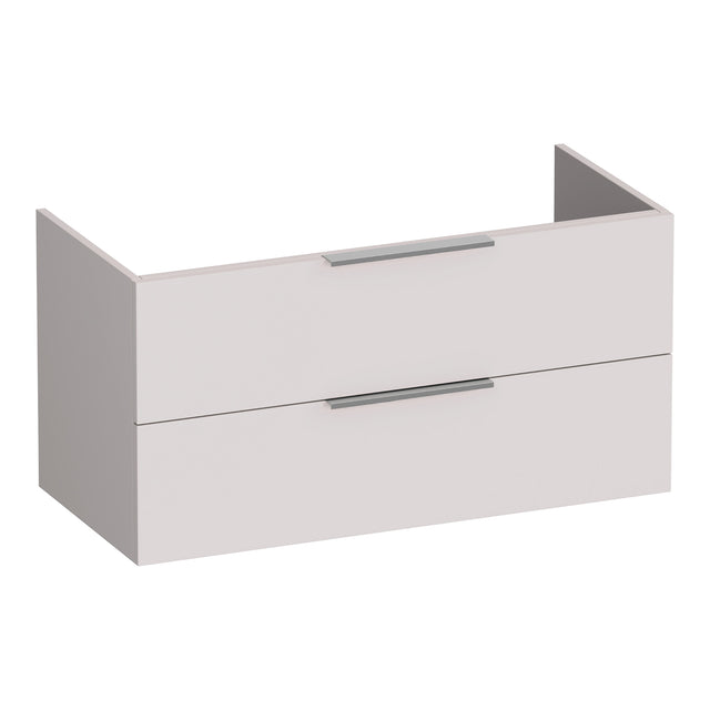 BRAUER Elevate onderkast 100 excl. opleggrepen met 2 softclose lades en 1 sifon uitsparing mat zand OK-EL100MS