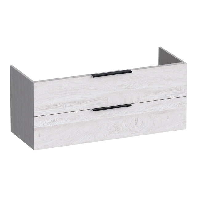 BRAUER Elevate onderkast 120 excl. opleggrepen met 2 softclose lades en 1 sifon uitsparing Forest Seashell OK-EL120-1FS