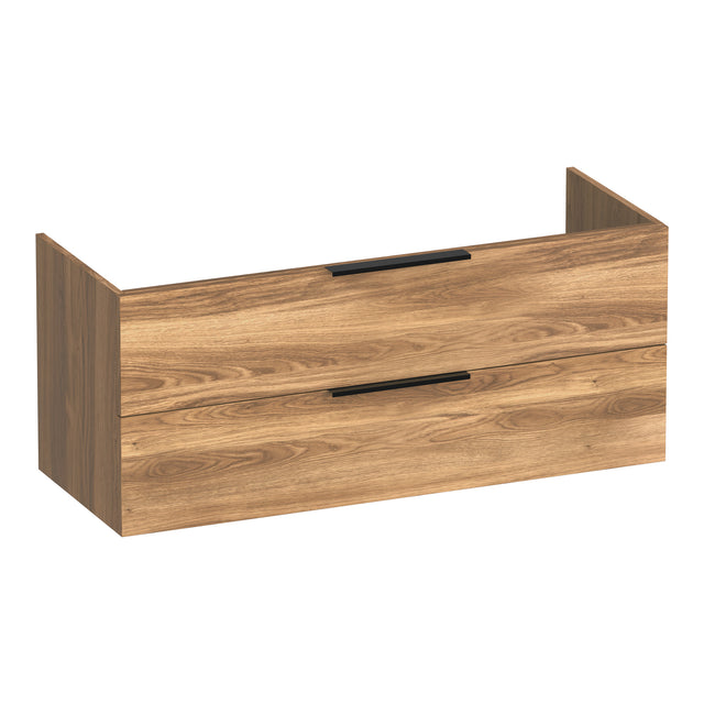 BRAUER Elevate onderkast 120 excl. opleggrepen met 2 softclose lades en 2 sifon uitsparingen Honey OK-EL120-2HO