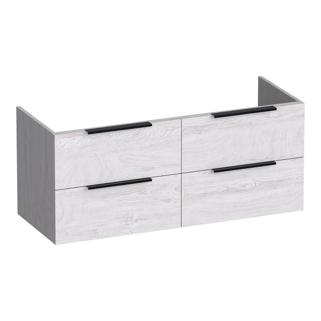 BRAUER Elevate onderkast 120 excl. opleggrepen met 4 softclose lades en 2 sifon uitsparingen Forest Seashell OK-EL120-4FS