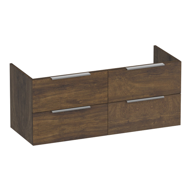 BRAUER Elevate onderkast 120 excl. opleggrepen met 4 softclose lades en 2 sifon uitsparingen Grove OK-EL120-4GR