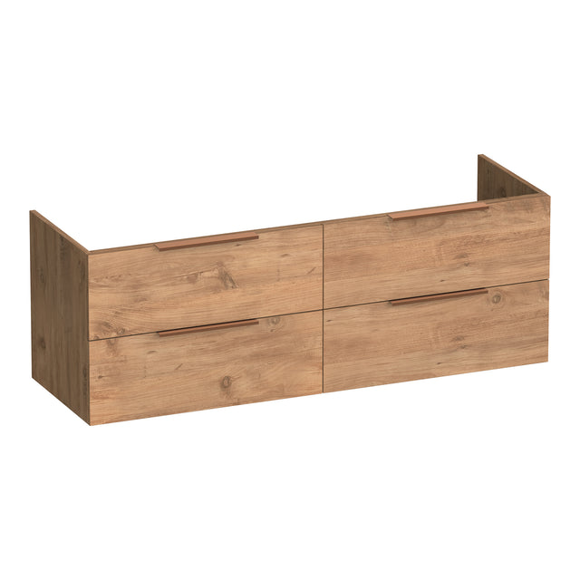 BRAUER Elevate onderkast 140 excl. opleggrepen met 4 softclose lades en 2 sifon uitsparingen Chateau OK-EL140CH