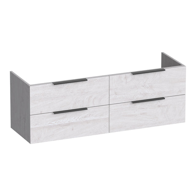 BRAUER Elevate onderkast 140 excl. opleggrepen met 4 softclose lades en 2 sifon uitsparingen Forest Seashell OK-EL140FS