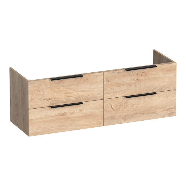 BRAUER Elevate onderkast 140 excl. opleggrepen met 4 softclose lades en 2 sifon uitsparingen Forest Wheat OK-EL140FW