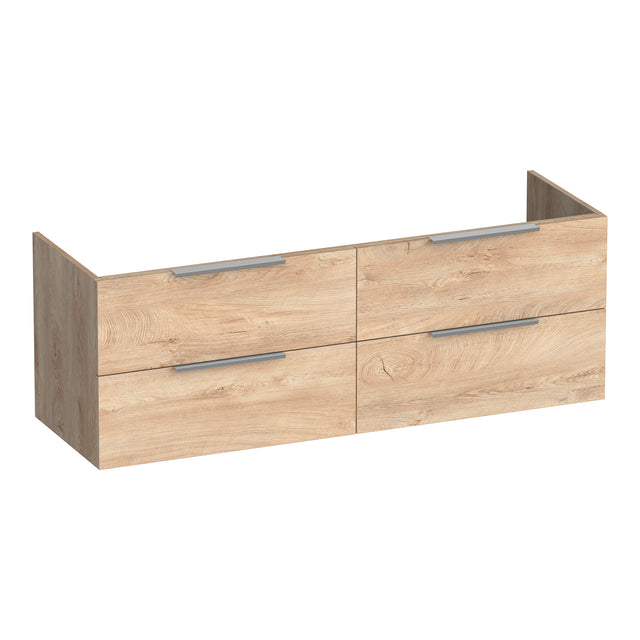 BRAUER Elevate onderkast 140 excl. opleggrepen met 4 softclose lades en 2 sifon uitsparingen Forest Wheat OK-EL140FW