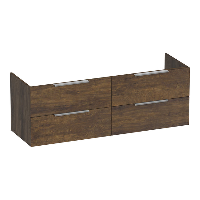 BRAUER Elevate onderkast 140 excl. opleggrepen met 4 softclose lades en 2 sifon uitsparingen Grove OK-EL140GR