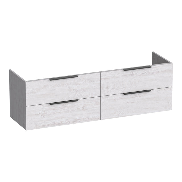 BRAUER Elevate onderkast 160 excl. opleggrepen met 4 softclose lades en 2 sifon uitsparingen Forest Seashell OK-EL160FS