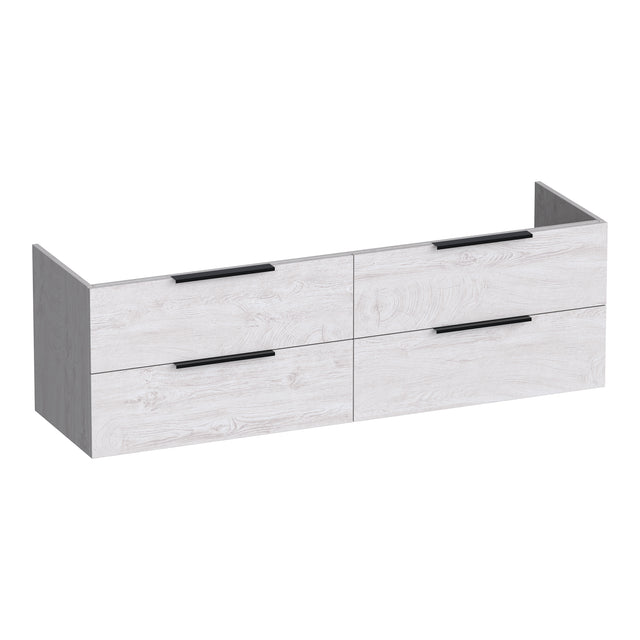 BRAUER Elevate onderkast 160 excl. opleggrepen met 4 softclose lades en 2 sifon uitsparingen Forest Seashell OK-EL160FS