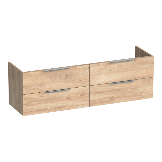 BRAUER Elevate onderkast 160 excl. opleggrepen met 4 softclose lades en 2 sifon uitsparingen Forest Wheat OK-EL160FW