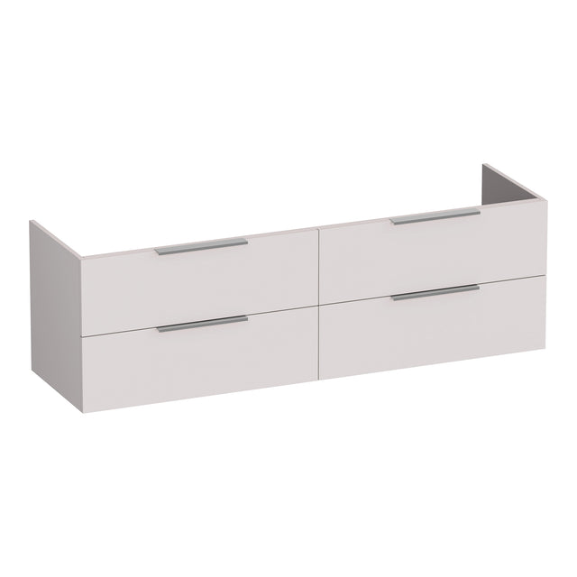 BRAUER Elevate onderkast 160 excl. opleggrepen met 4 softclose lades en 2 sifon uitsparingen mat zand OK-EL160MS