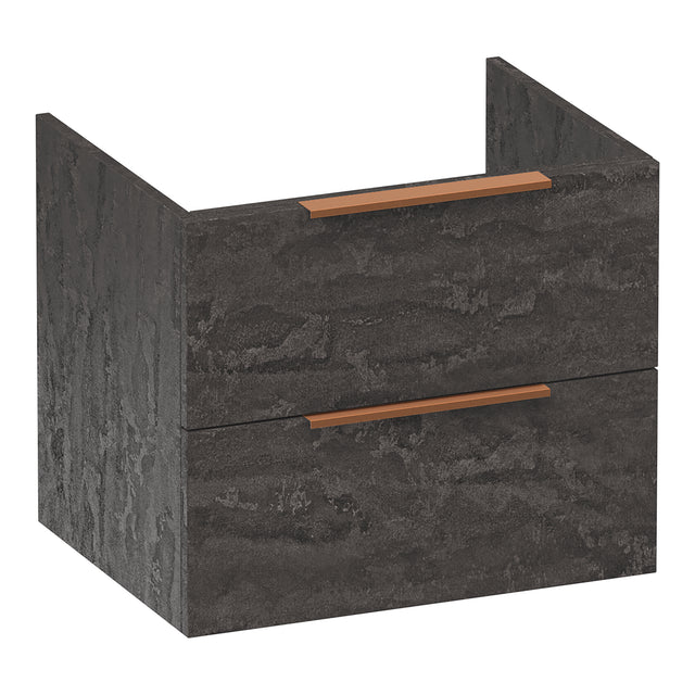 BRAUER Elevate onderkast 60 excl. opleggrepen met 2 softclose lades en 1 sifon uitsparing Damascus OK-EL60DA