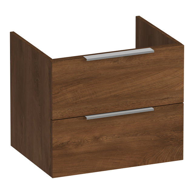 BRAUER Elevate onderkast 60 excl. opleggrepen met 2 softclose lades en 1 sifon uitsparing Forest Cacao OK-EL60FC