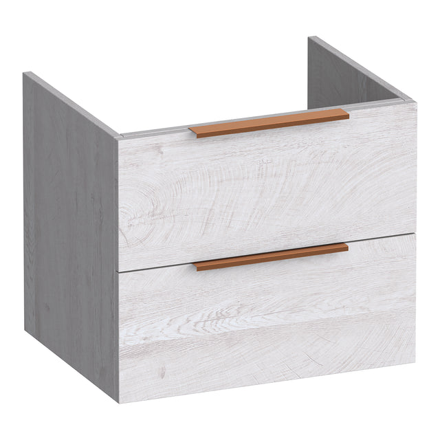 BRAUER Elevate onderkast 60 excl. opleggrepen met 2 softclose lades en 1 sifon uitsparing Forest Seashell OK-EL60FS