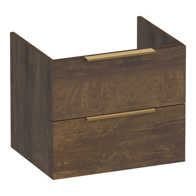 BRAUER Elevate onderkast 60 excl. opleggrepen met 2 softclose lades en 1 sifon uitsparing Grove OK-EL60GR