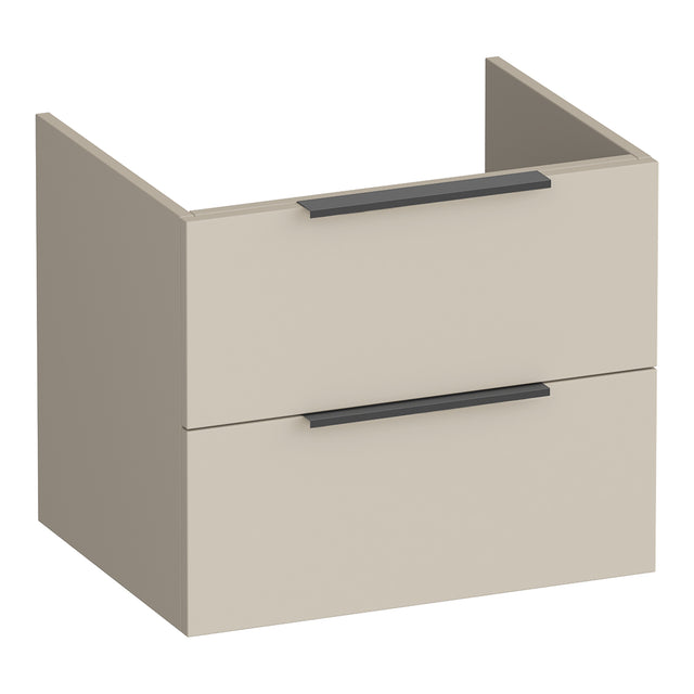 BRAUER Elevate onderkast 60 excl. opleggrepen met 2 softclose lades en 1 sifon uitsparing mat beige OK-EL60MB