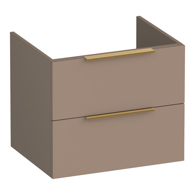 BRAUER Elevate onderkast 60 excl. opleggrepen met 2 softclose lades en 1 sifon uitsparing mat mokka OK-EL60MM