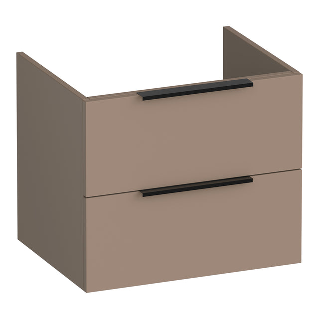 BRAUER Elevate onderkast 60 excl. opleggrepen met 2 softclose lades en 1 sifon uitsparing mat mokka OK-EL60MM