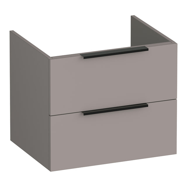 BRAUER Elevate onderkast 60 excl. opleggrepen met 2 softclose lades en 1 sifon uitsparing mat taupe OK-EL60MT