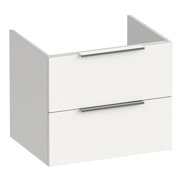 BRAUER Elevate onderkast 60 excl. opleggrepen met 2 softclose lades en 1 sifon uitsparing mat wit OK-EL60MW