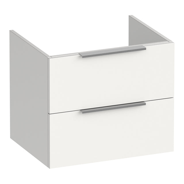 BRAUER Elevate onderkast 60 excl. opleggrepen met 2 softclose lades en 1 sifon uitsparing mat wit OK-EL60MW