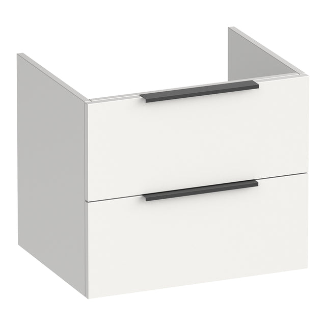 BRAUER Elevate onderkast 60 excl. opleggrepen met 2 softclose lades en 1 sifon uitsparing mat wit OK-EL60MW