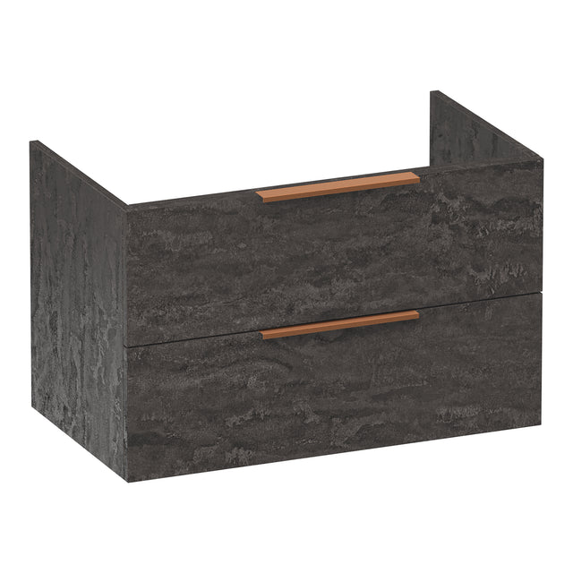 BRAUER Elevate onderkast 80 excl. opleggrepen met 2 softclose lades en 1 sifon uitsparing Damascus OK-EL80DA