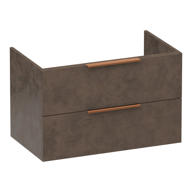 BRAUER Elevate onderkast 80 excl. opleggrepen met 2 softclose lades en 1 sifon uitsparing Erosion OK-EL80ER