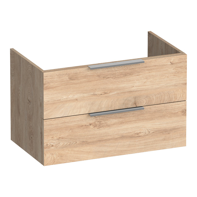 BRAUER Elevate onderkast 80 excl. opleggrepen met 2 softclose lades en 1 sifon uitsparing Forest Wheat OK-EL80FW