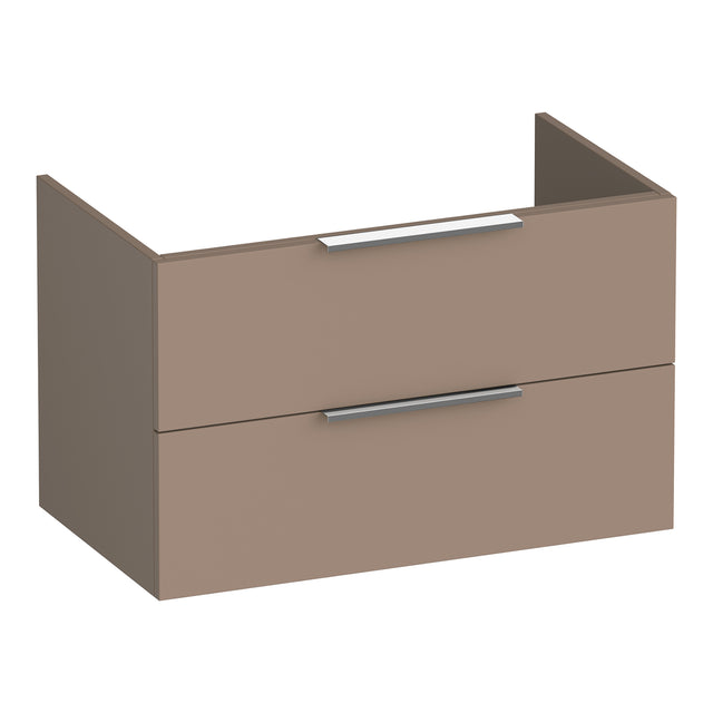 BRAUER Elevate onderkast 80 excl. opleggrepen met 2 softclose lades en 1 sifon uitsparing mat mokka OK-EL80MM