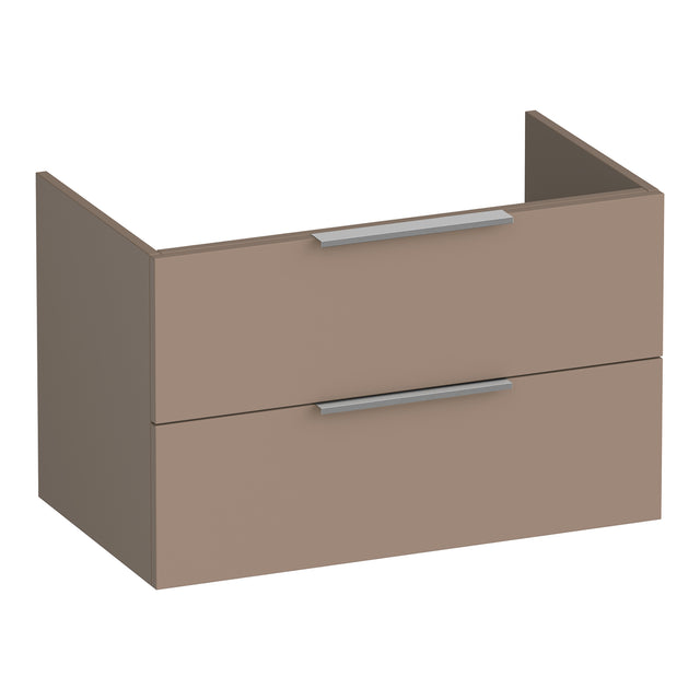 BRAUER Elevate onderkast 80 excl. opleggrepen met 2 softclose lades en 1 sifon uitsparing mat mokka OK-EL80MM