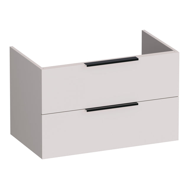 BRAUER Elevate onderkast 80 excl. opleggrepen met 2 softclose lades en 1 sifon uitsparing mat zand OK-EL80MS