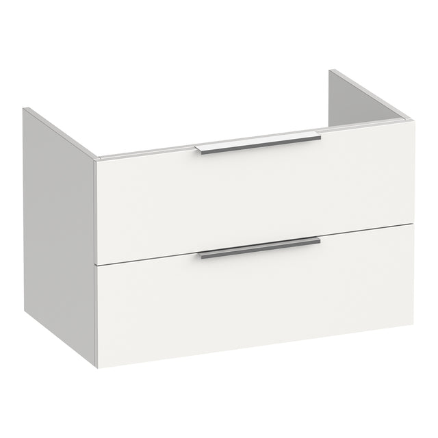 BRAUER Elevate onderkast 80 excl. opleggrepen met 2 softclose lades en 1 sifon uitsparing mat wit OK-EL80MW