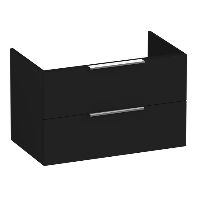 BRAUER Elevate onderkast 80 excl. opleggrepen met 2 softclose lades en 1 sifon uitsparing mat zwart OK-EL80MZ